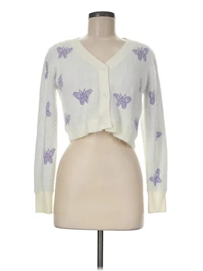 Pre-owned Shein Cardigan Sweater In Ivory