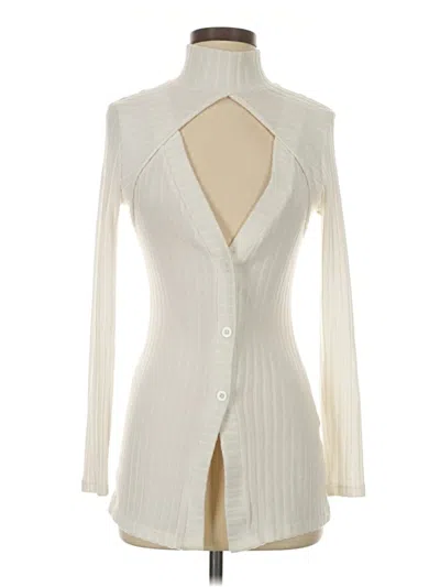 Pre-owned Shein Cardigan Sweater In Ivory