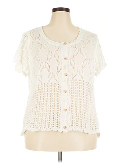 Pre-owned Shein Cardigan Sweater In Ivory