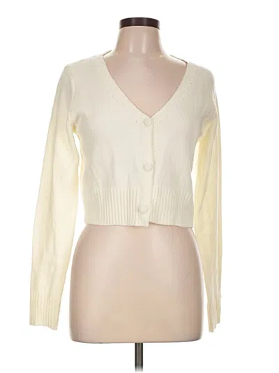 Pre-owned Shein Cardigan Sweater In Ivory