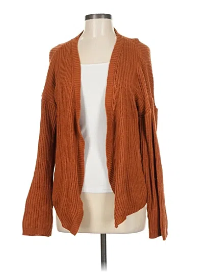 Pre-owned Shein Cardigan Sweater In Orange