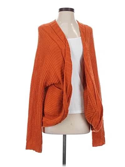 Pre-owned Shein Cardigan Sweater In Orange