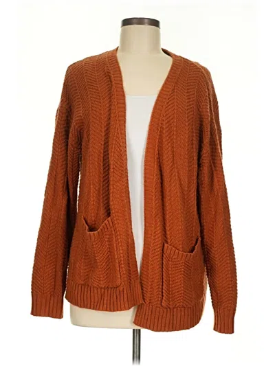 Pre-owned Shein Cardigan Sweater In Orange