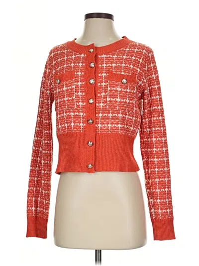 Pre-owned Shein Cardigan Sweater In Orange