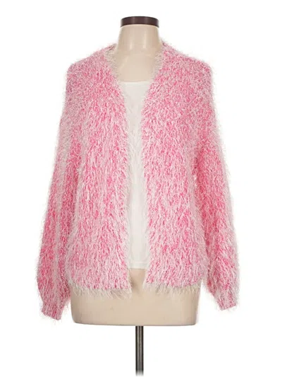 Pre-owned Shein Cardigan Sweater In Pink