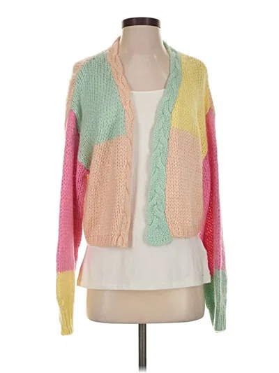 Pre-owned Shein Cardigan Sweater In Pink