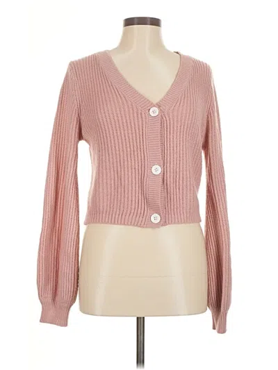 Pre-owned Shein Cardigan Sweater In Pink