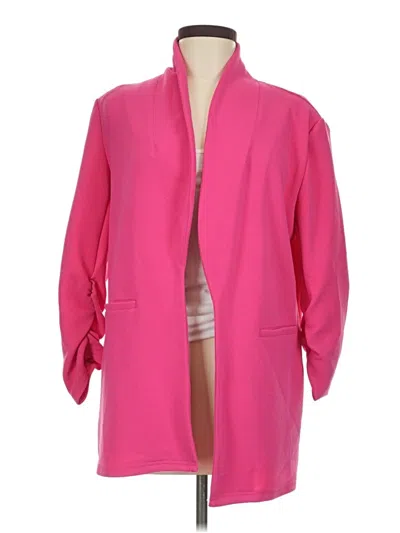 Pre-owned Shein Cardigan Sweater In Pink
