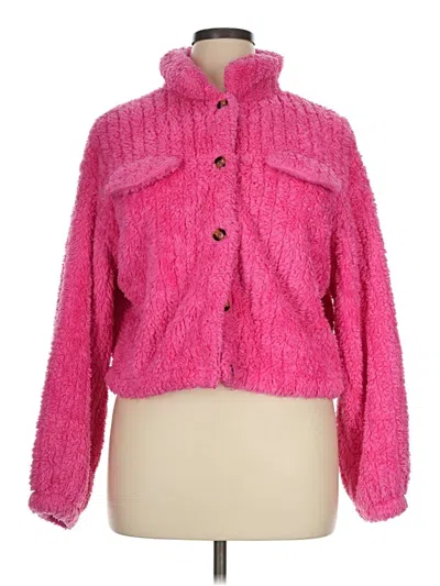 Pre-owned Shein Cardigan Sweater In Pink