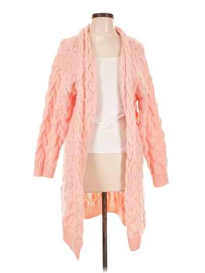 Pre-owned Shein Cardigan Sweater In Pink