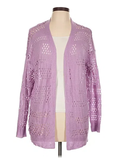 Pre-owned Shein Cardigan Sweater In Purple