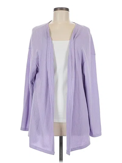 Pre-owned Shein Cardigan Sweater In Purple