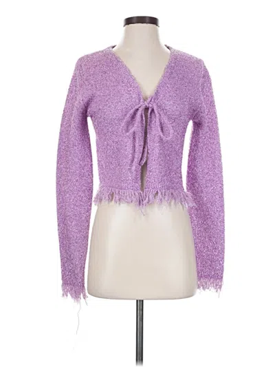 Pre-owned Shein Cardigan Sweater In Purple
