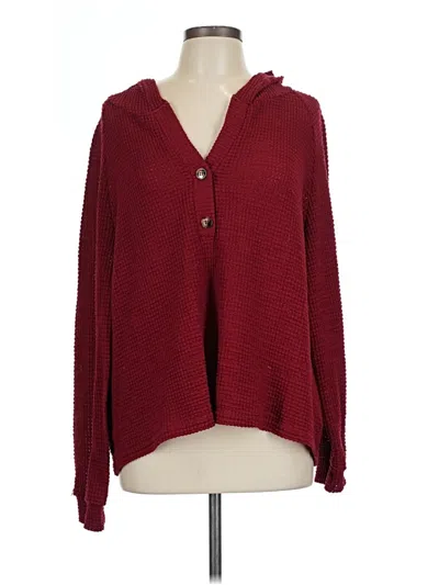 Pre-owned Shein Cardigan Sweater In Red