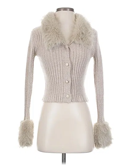 Pre-owned Shein Cardigan Sweater In Silver