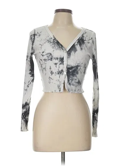 Pre-owned Shein Cardigan Sweater In Silver