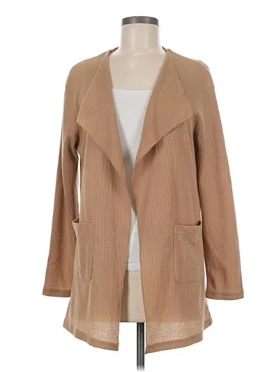 Pre-owned Shein Cardigan Sweater In Tan