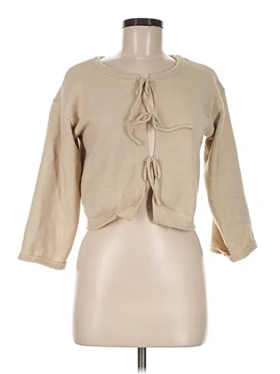 Pre-owned Shein Cardigan Sweater In Tan