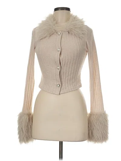 Pre-owned Shein Cardigan Sweater In Tan