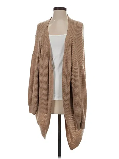 Pre-owned Shein Cardigan Sweater In Tan
