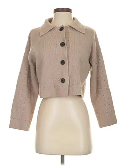 Pre-owned Shein Cardigan Sweater In Tan