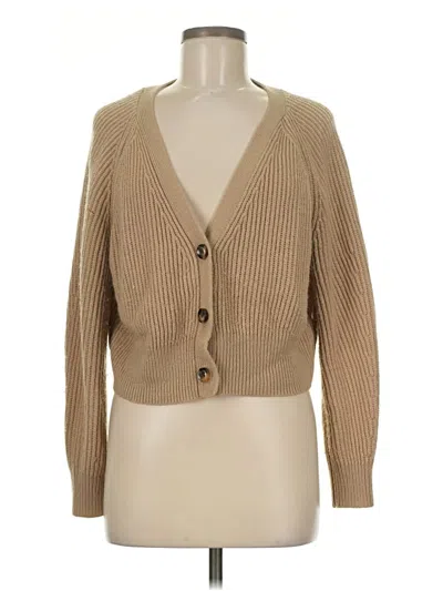 Pre-owned Shein Cardigan Sweater In Tan
