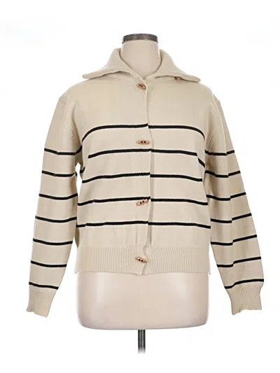 Pre-owned Shein Cardigan Sweater In Tan