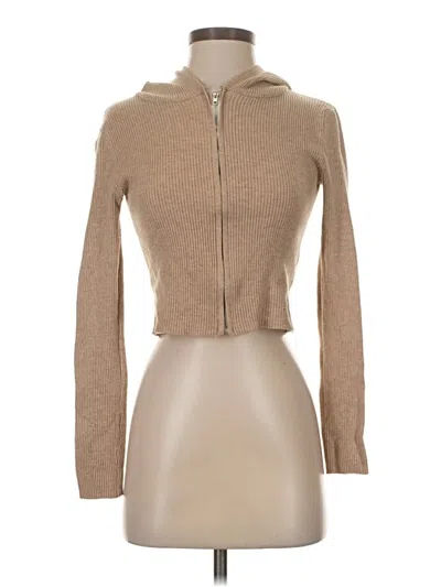 Pre-owned Shein Cardigan Sweater In Tan