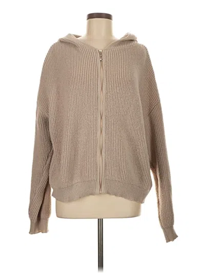 Pre-owned Shein Cardigan Sweater In Tan