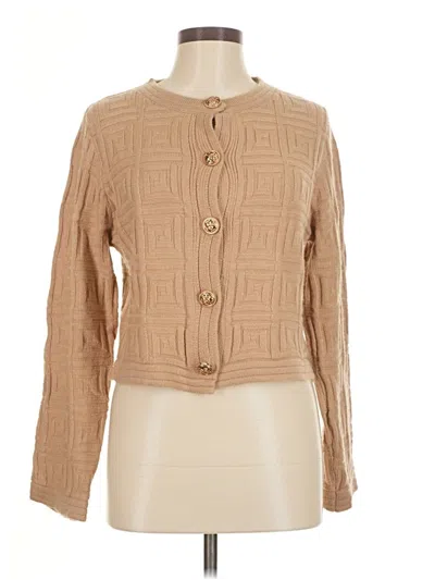 Pre-owned Shein Cardigan Sweater In Tan