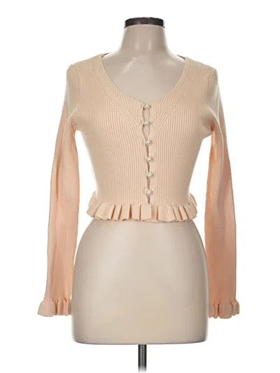 Pre-owned Shein Cardigan Sweater In Tan