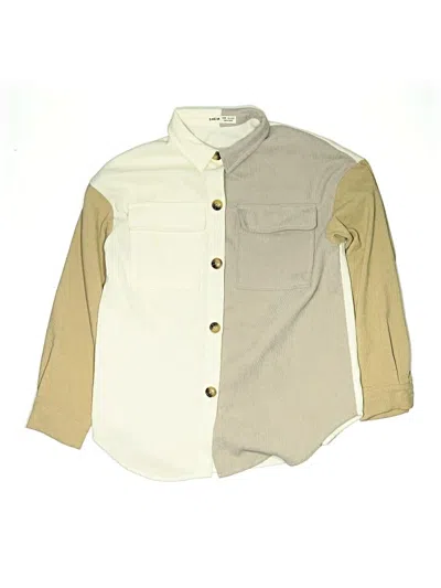 Pre-owned Shein Kids' Cardigan Sweater In Tan