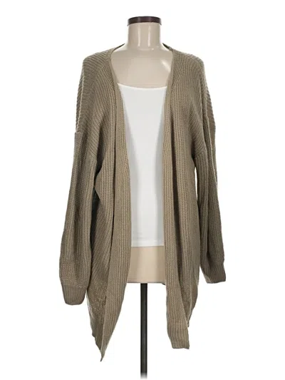 Pre-owned Shein Cardigan Sweater In Tan