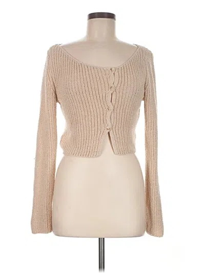 Pre-owned Shein Cardigan Sweater In Tan