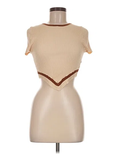 Pre-owned Shein Cardigan Sweater In Tan