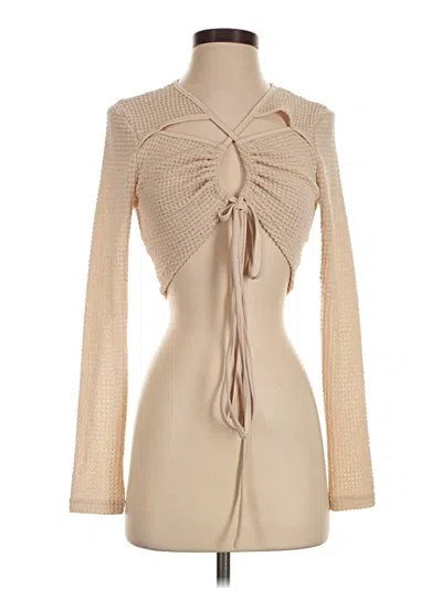 Pre-owned Shein Cardigan Sweater In Tan