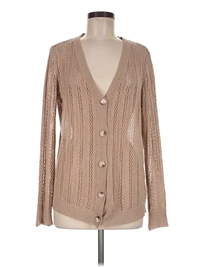 Pre-owned Shein Cardigan Sweater In Tan