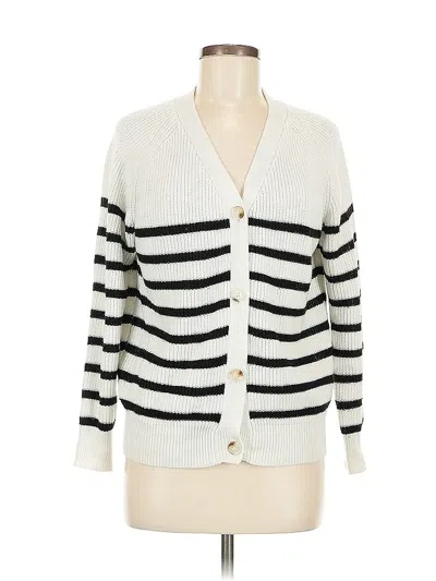Pre-owned Shein Cardigan Sweater In White