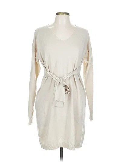 Pre-owned Shein Cardigan Sweater In White