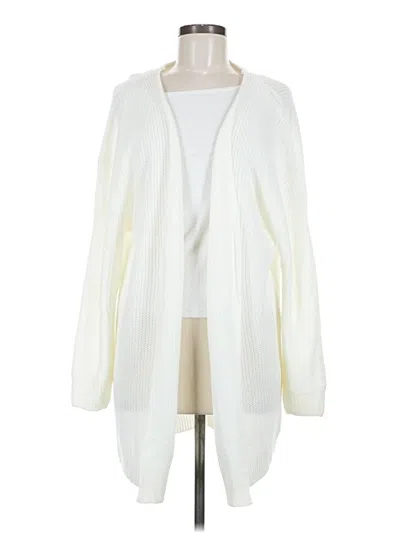 Pre-owned Shein Cardigan Sweater In White