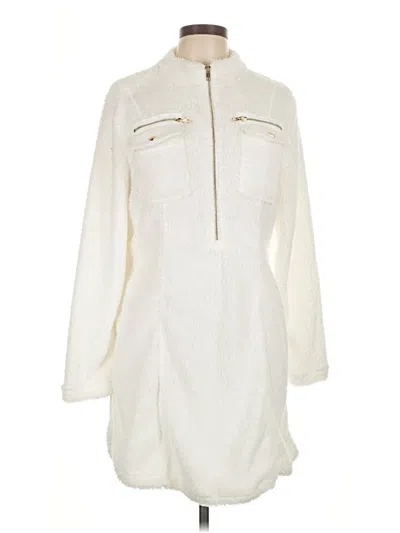 Pre-owned Shein Cardigan Sweater In White