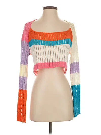 Pre-owned Shein Cardigan Sweater In White