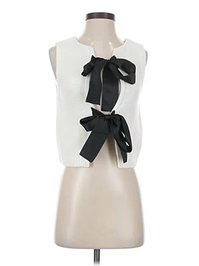 Pre-owned Shein Cardigan Sweater In White