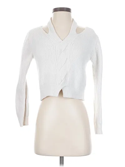 Pre-owned Shein Cardigan Sweater In White