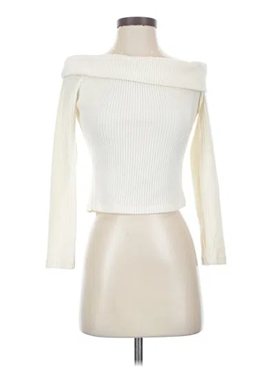 Pre-owned Shein Cardigan Sweater In White