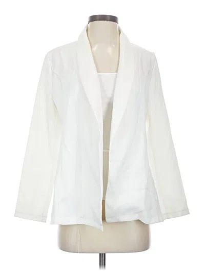 Pre-owned Shein Cardigan Sweater In White