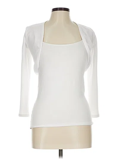Pre-owned Shein Cardigan Sweater In White