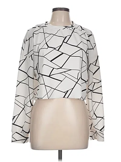 Pre-owned Shein Cardigan Sweater In White