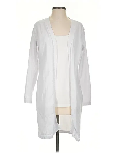Pre-owned Shein Cardigan Sweater In White