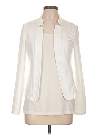 Pre-owned Shein Cardigan Sweater In White